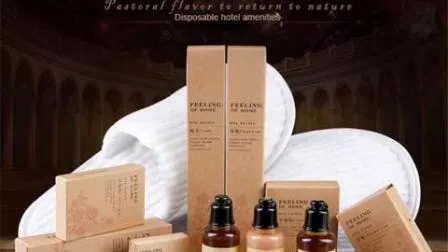 Yrf Personalized Customized Logo White Hotel Luxury SPA Slippers Bedroom Sets