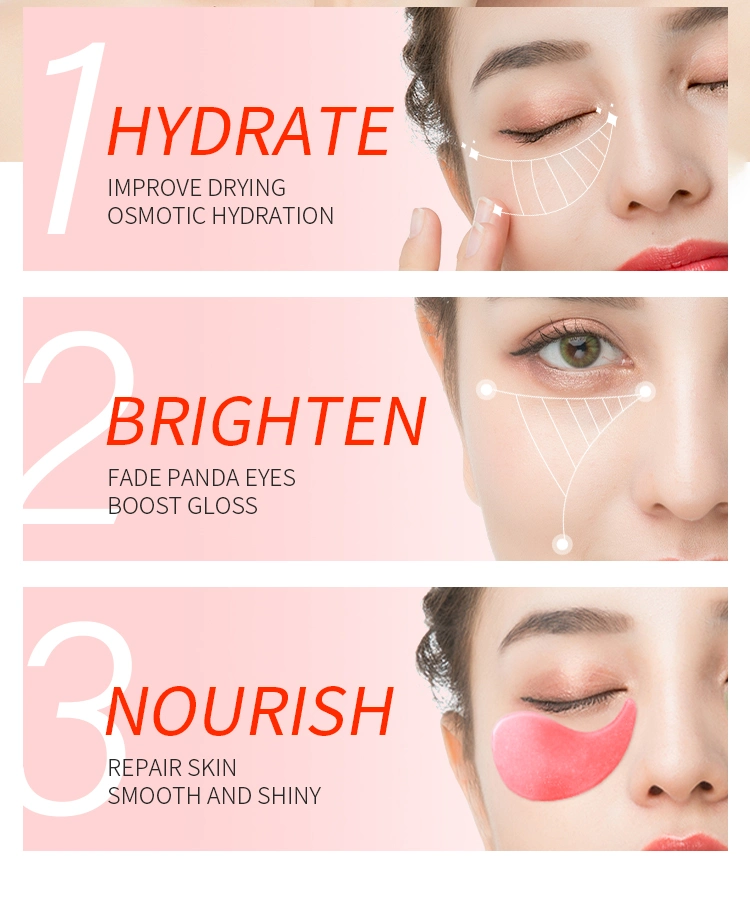 Manufacture Customized Organic Anti Wrinkle Dark Circle Hydrogel Eye Patch