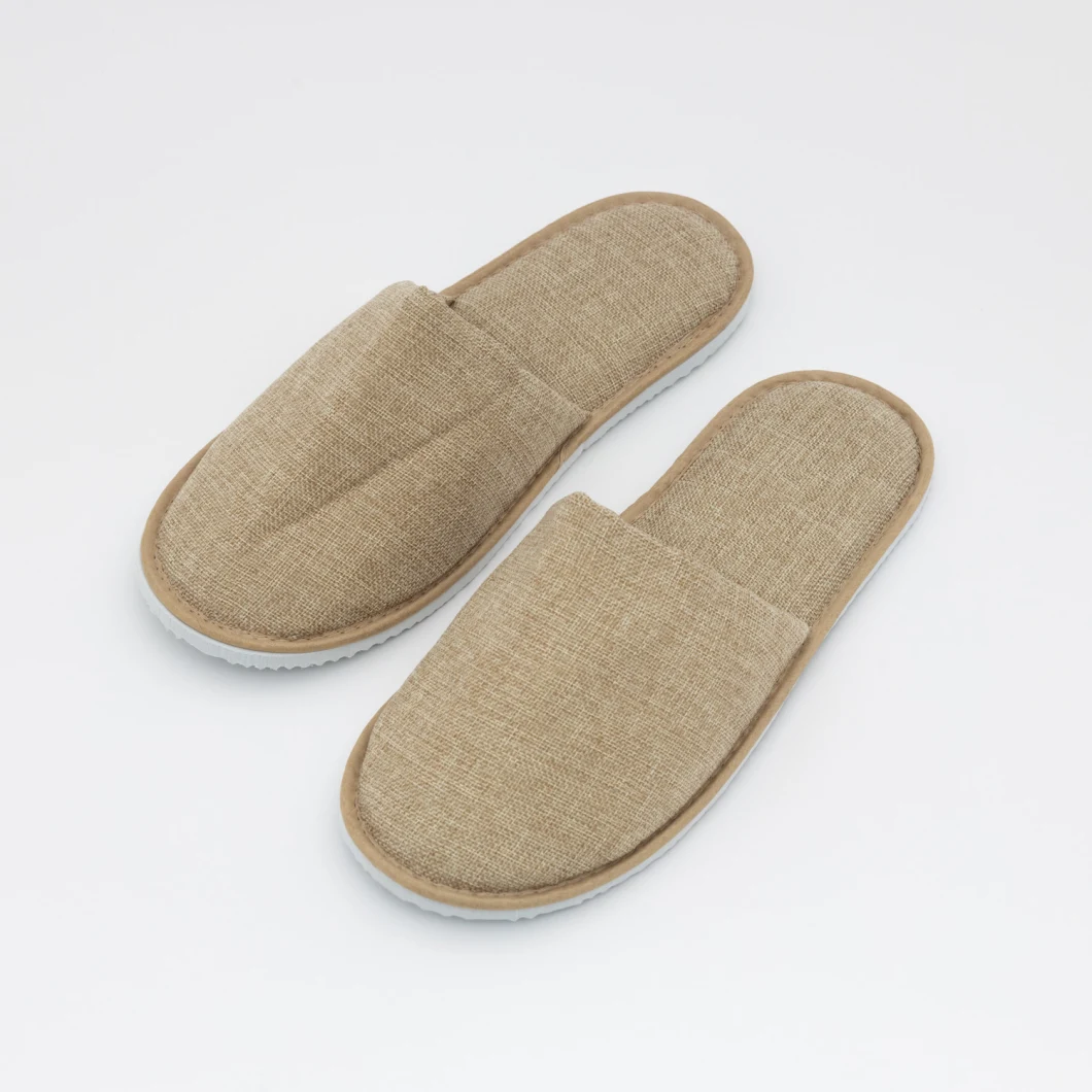 OEM Custom Logo Personalized Wholesale Luxury Cheap White Washable Hotel Room Slipper